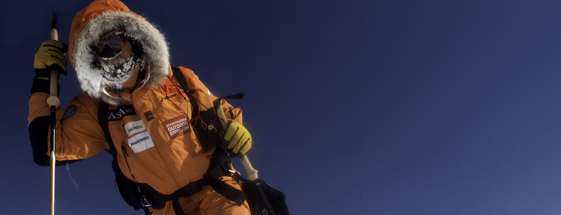 Poppis Suomela on North Pole expedition in Sasta 